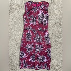 Hugo Boss Satin floral print dress